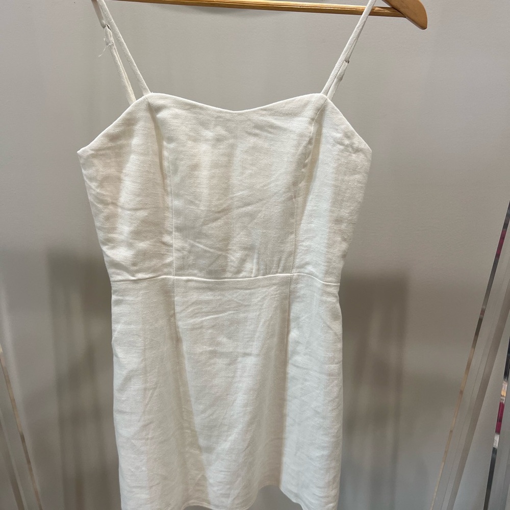 Sage White Mini Dress